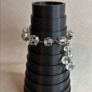 Elegant Silver Crystal Bracelet